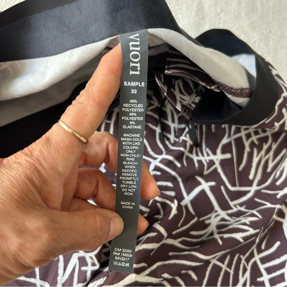 Vuori Brown  and White Geometric Board Shorts - Picture 5 of 5